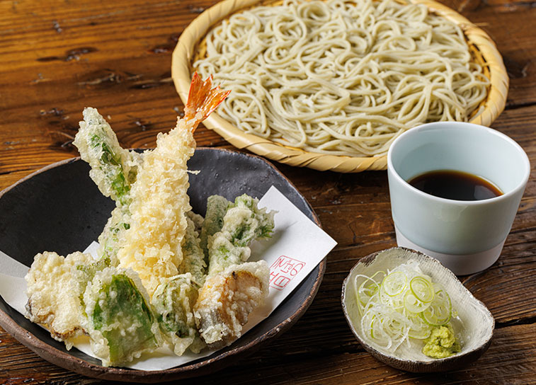 春の天ぷら蕎麦