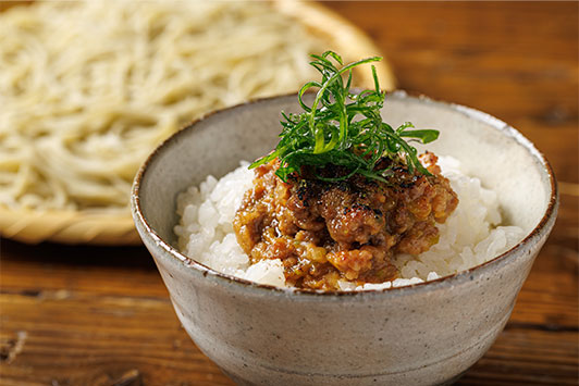 鴨みそご飯